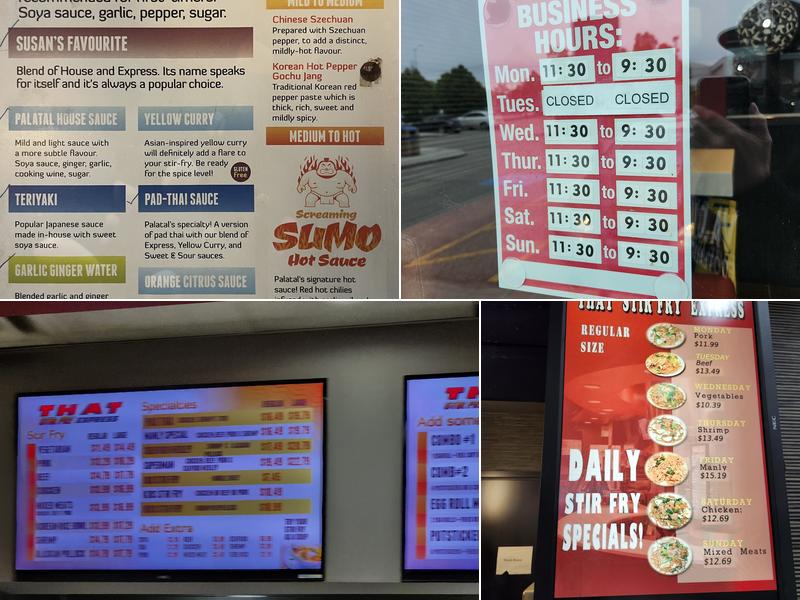 That Stir Fry Express Menu