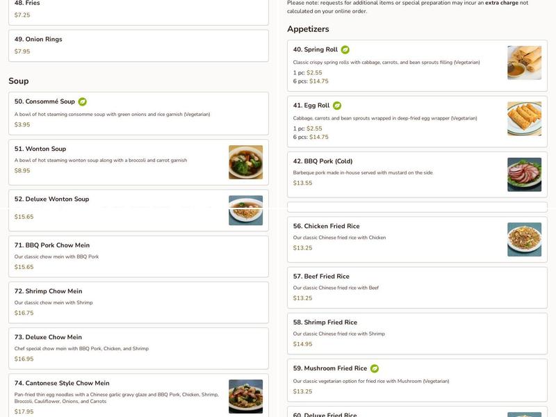 Thirsty Duck Cafe Menu