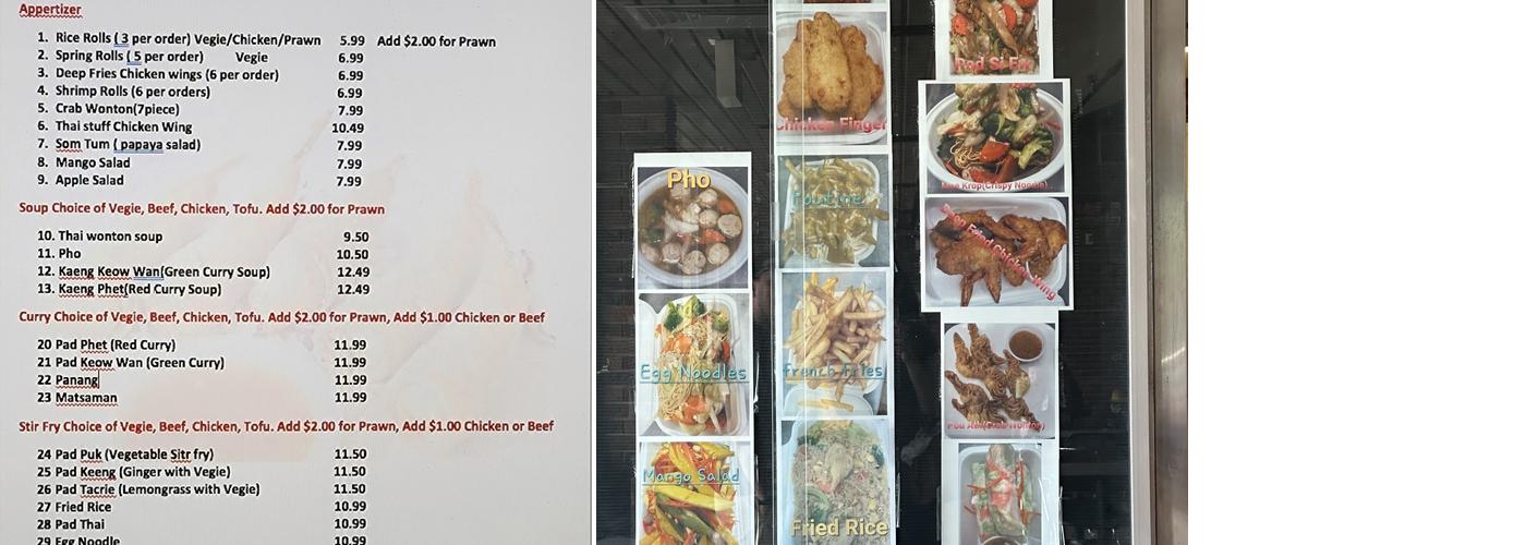 Kim Tuong Express Menu