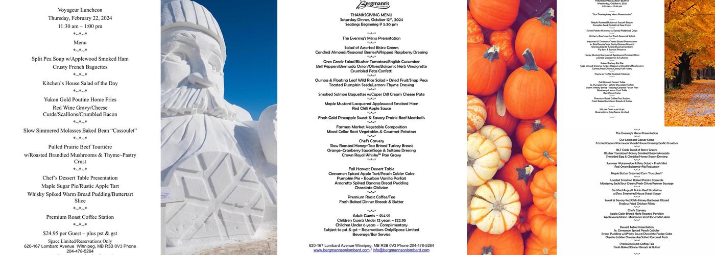 Bergmann's on Lombard Menu