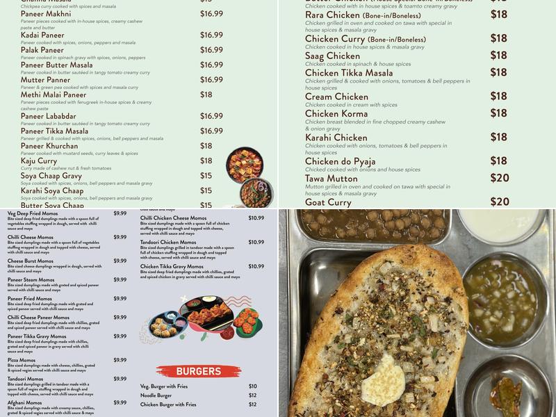 Amritsari Kulcha Point Menu