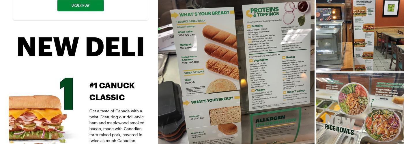 Subway Menu