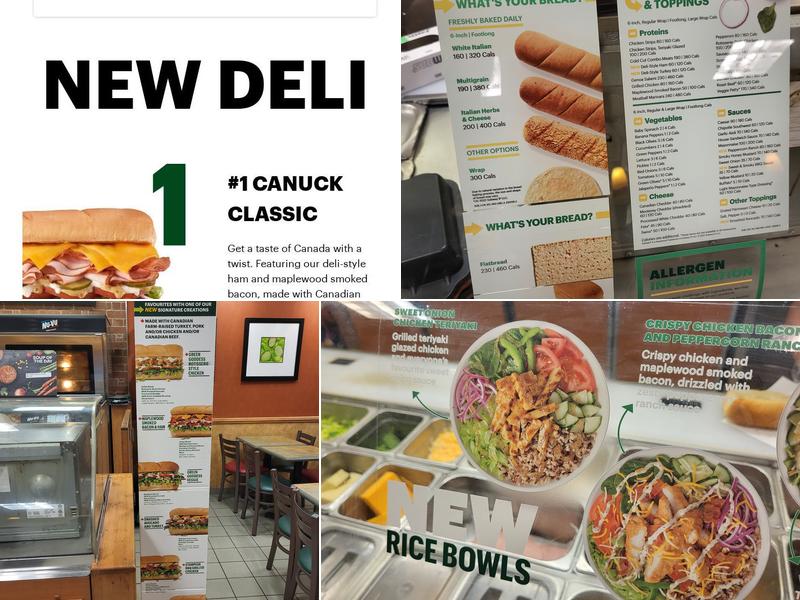 Subway Menu