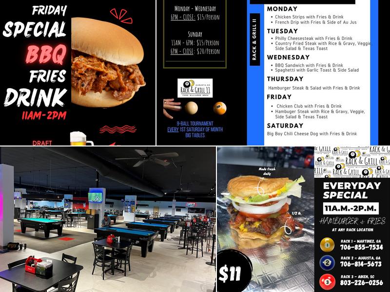 Rack and Grill 3 Menu