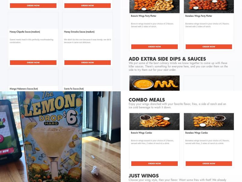 It's Just Wings Menu