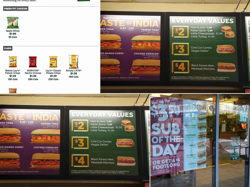 Subway Menu