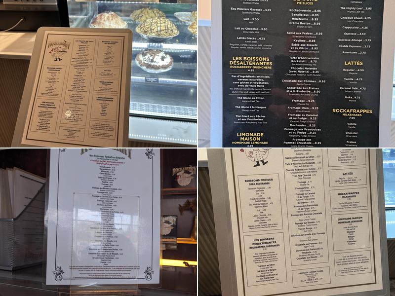 Rockaberry Menu