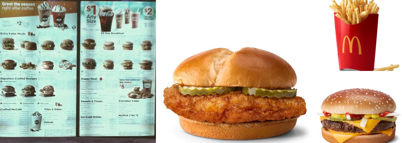 McDonald's Menu