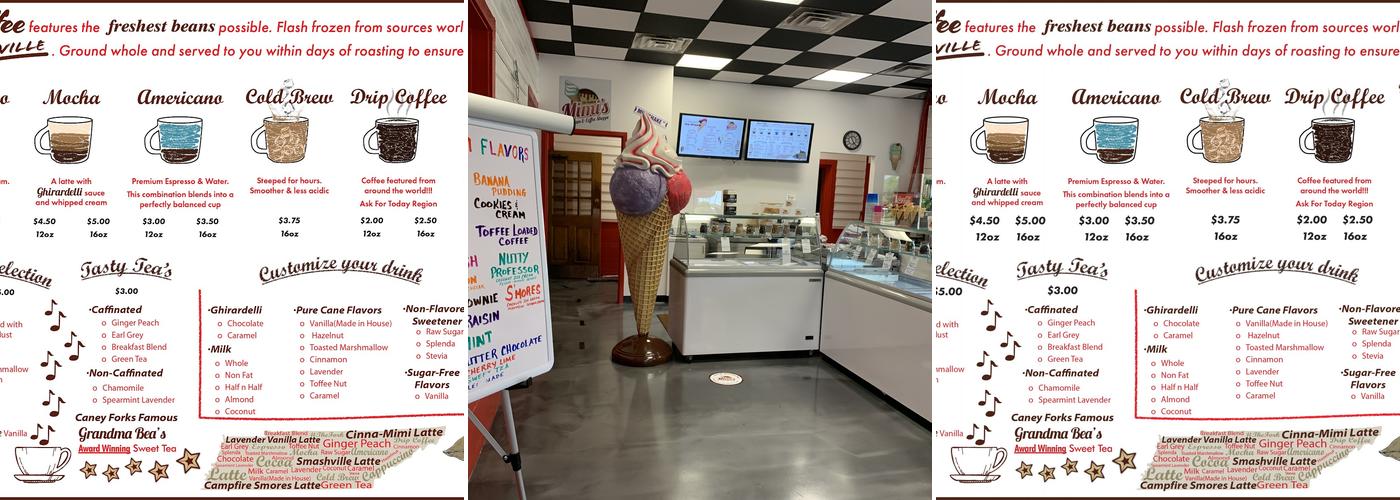 Music City Coffees Menu