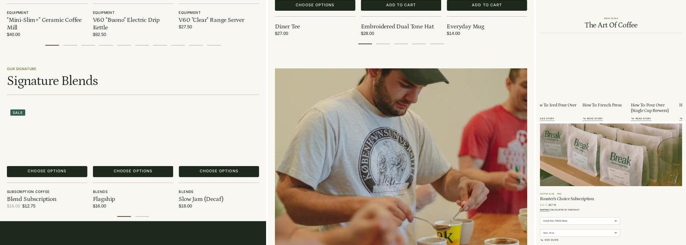 Break Coffee Roasters Menu