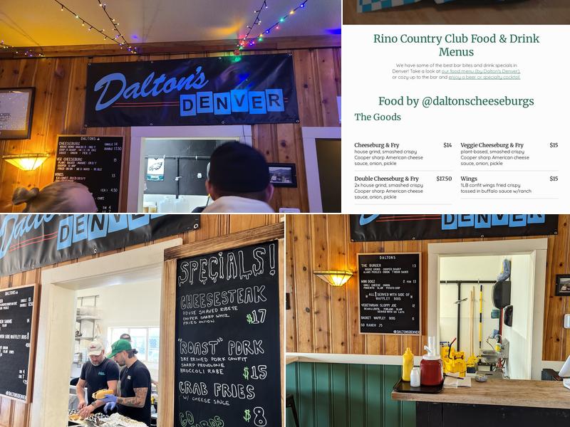 Rino Country Club Menu