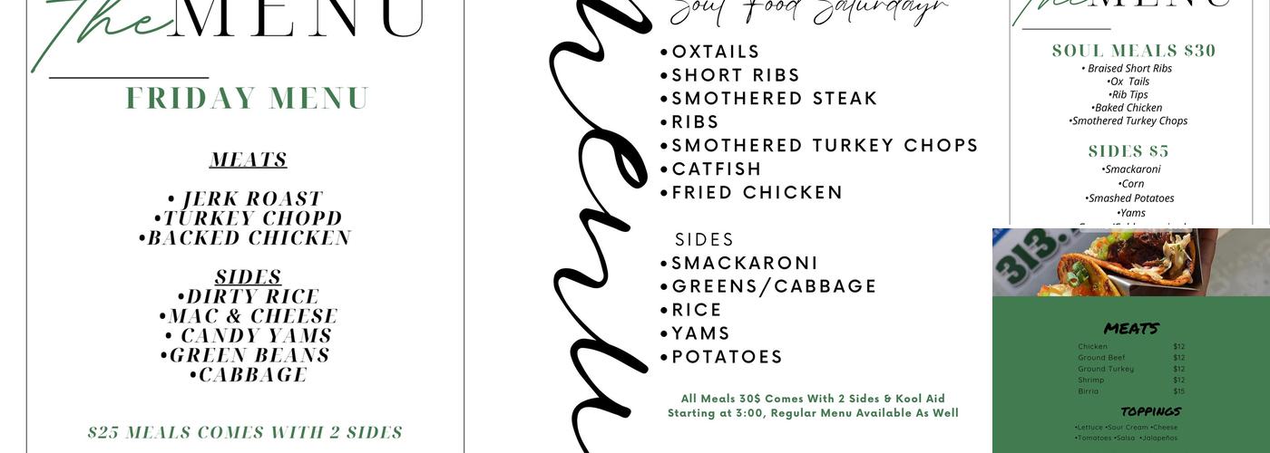 Green Mile Grille Menu