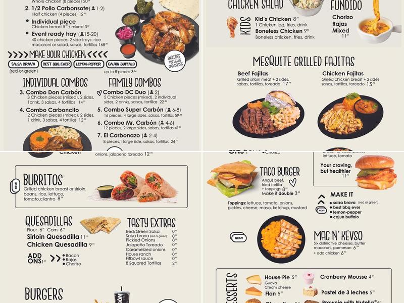 Don Carbon Menu