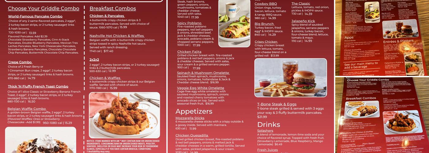 IHOP Menu