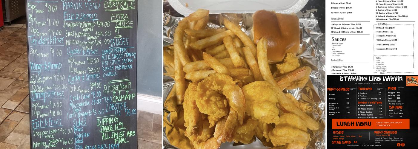 Starving Like Marvin Menu