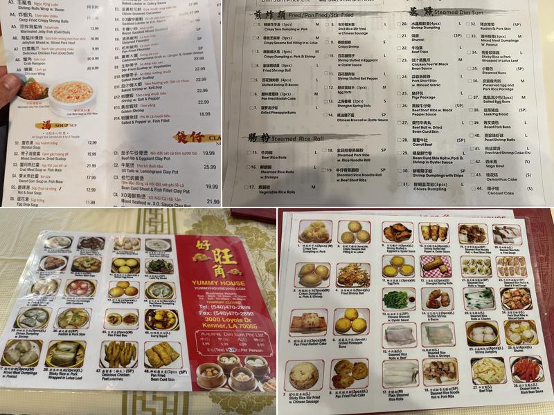 Yummy house Menu