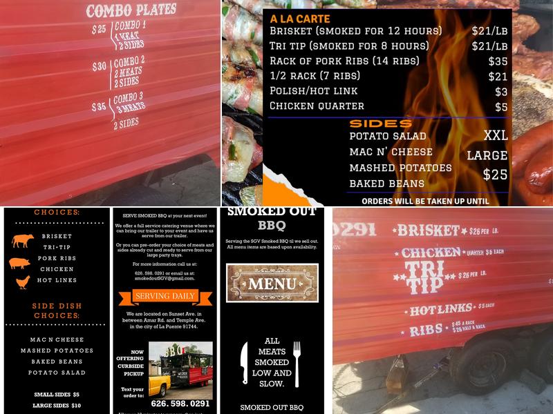 Smoked Out BBQ Menu