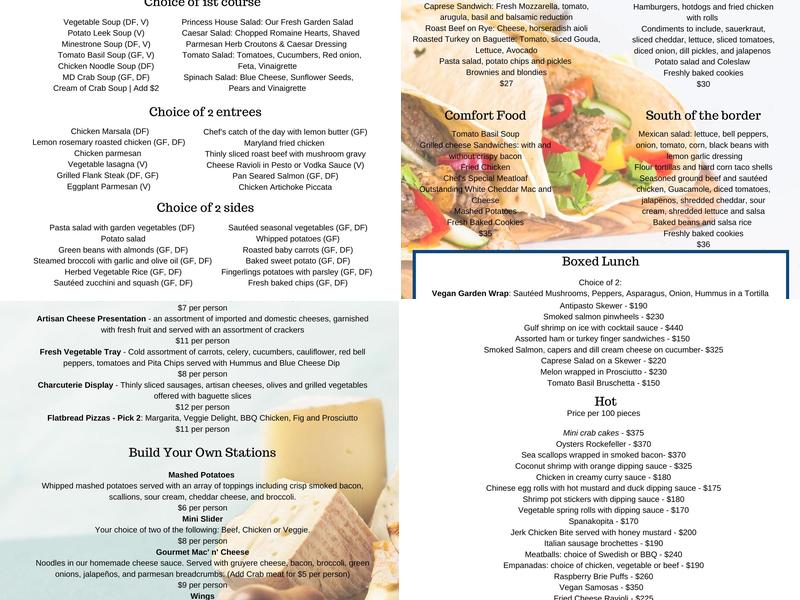 Royale Roasters Menu