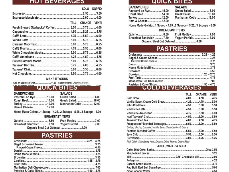 Atlantis Gourmet Grind Menu
