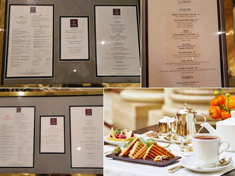 The Garden Court Menu