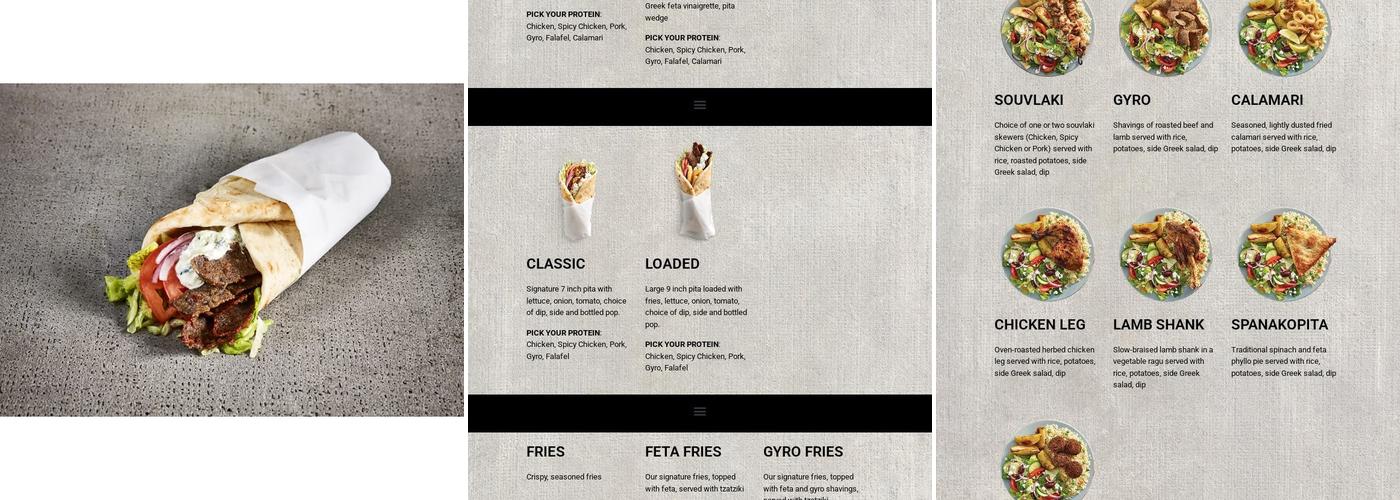 Mr. Souvlaki Menu