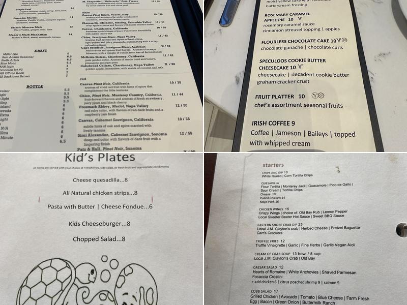 Michener’s Library Menu