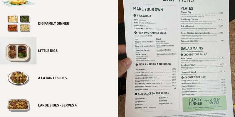 DIG Menu