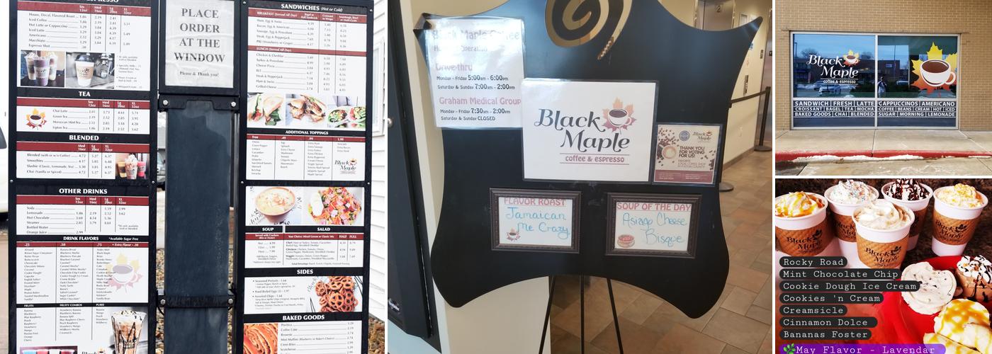 Black Maple Coffee Menu
