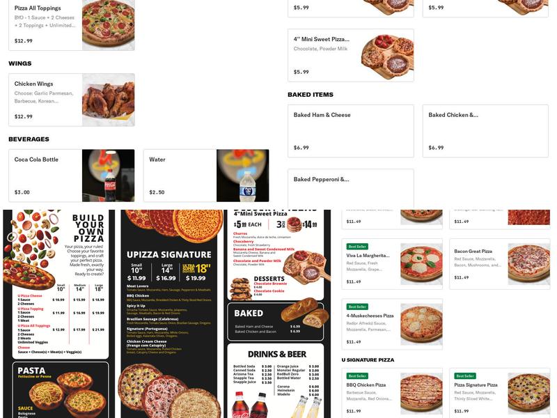U Pizza ️ Menu
