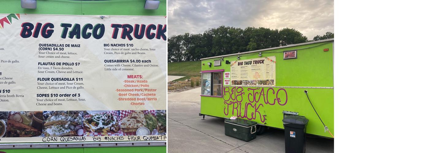 Big Taco Truck Menu