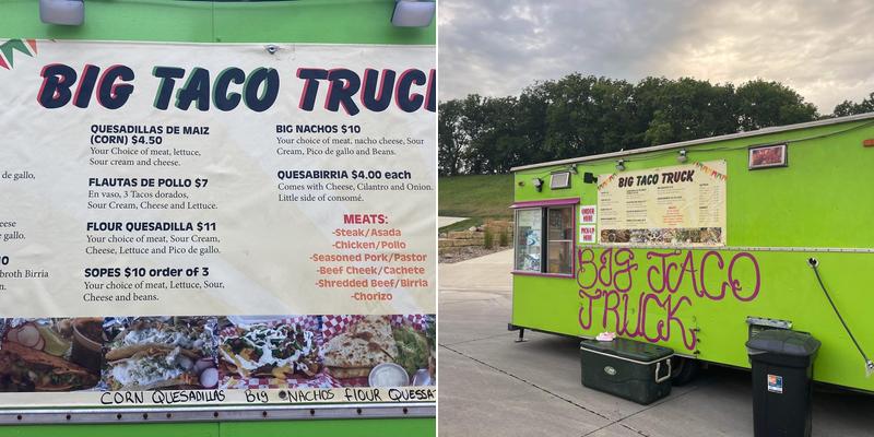 Big Taco Truck Menu