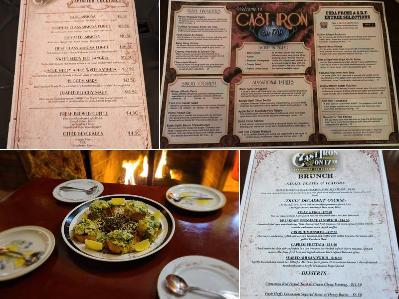 Cast Iron on 17th Menu
