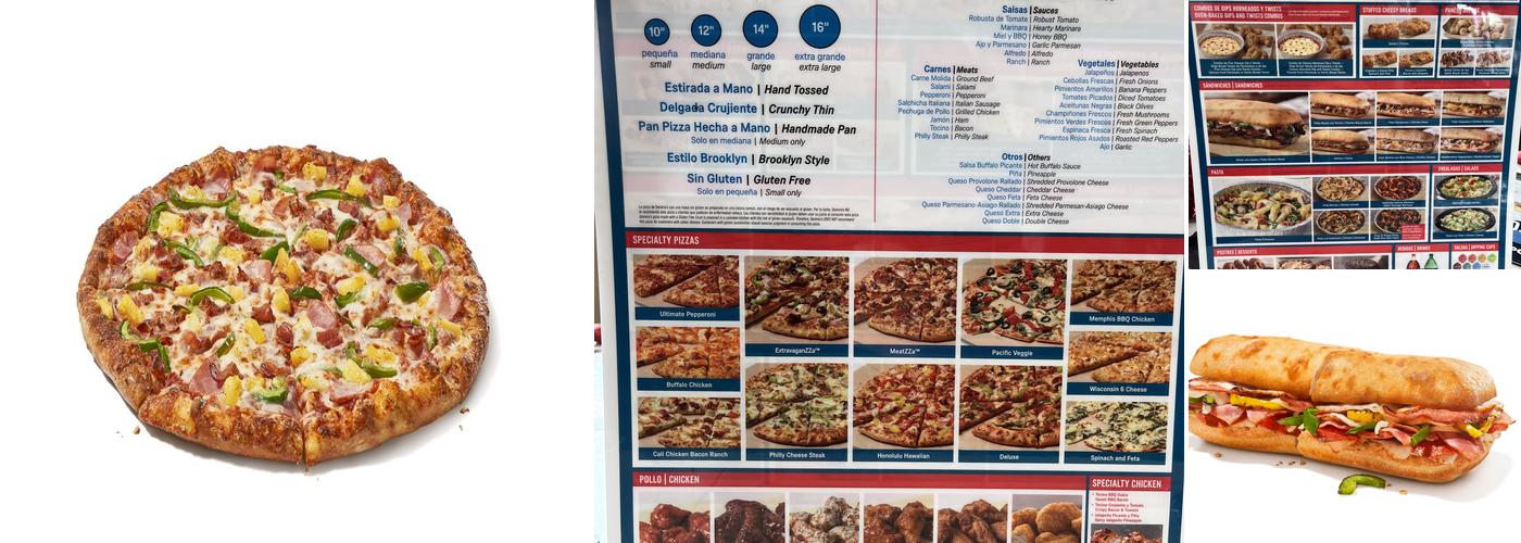 Domino's Pizza Menu