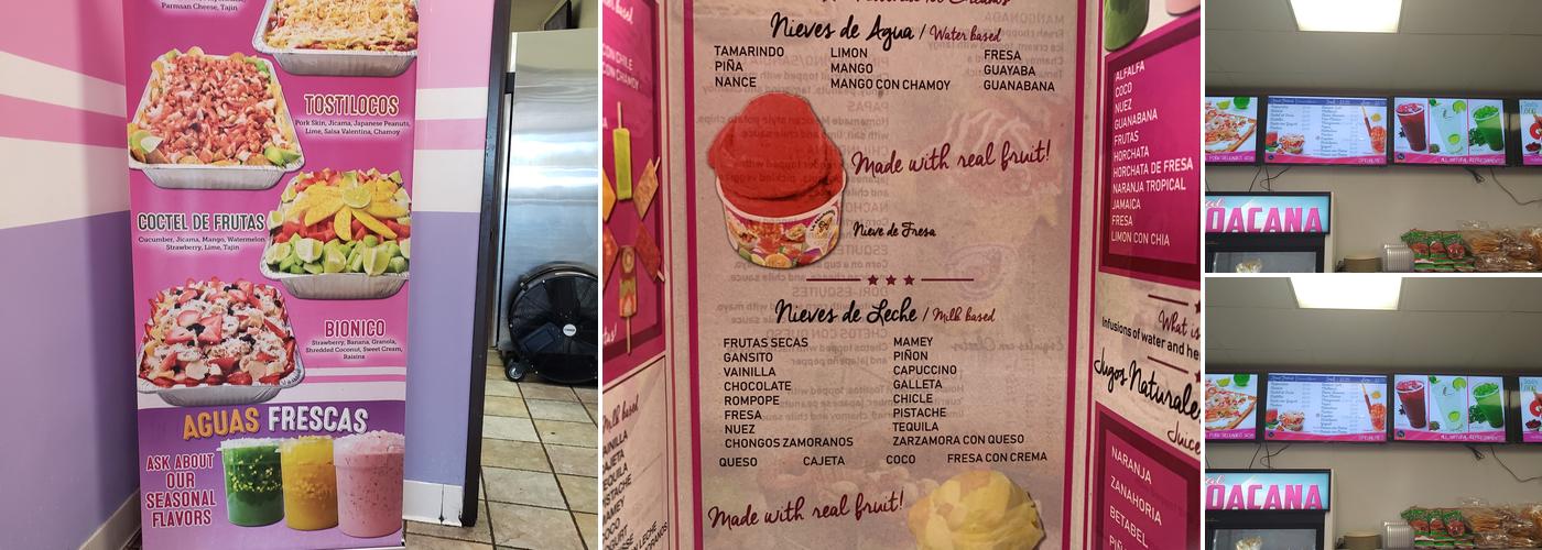 La Real Michoacana Artisan Ice Cream Menu