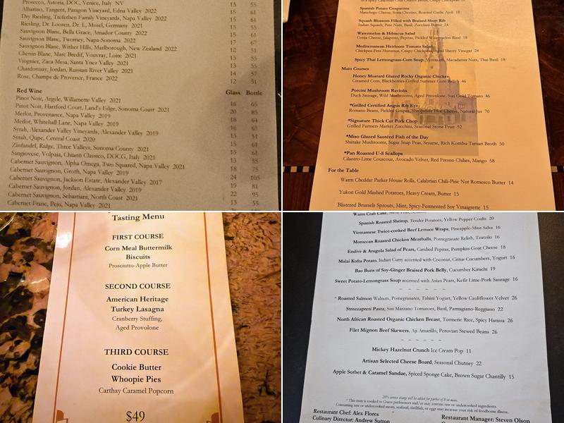 Carthay Circle Lounge - Alfresco Dining Menu