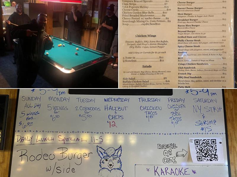 The Blue Fox Menu