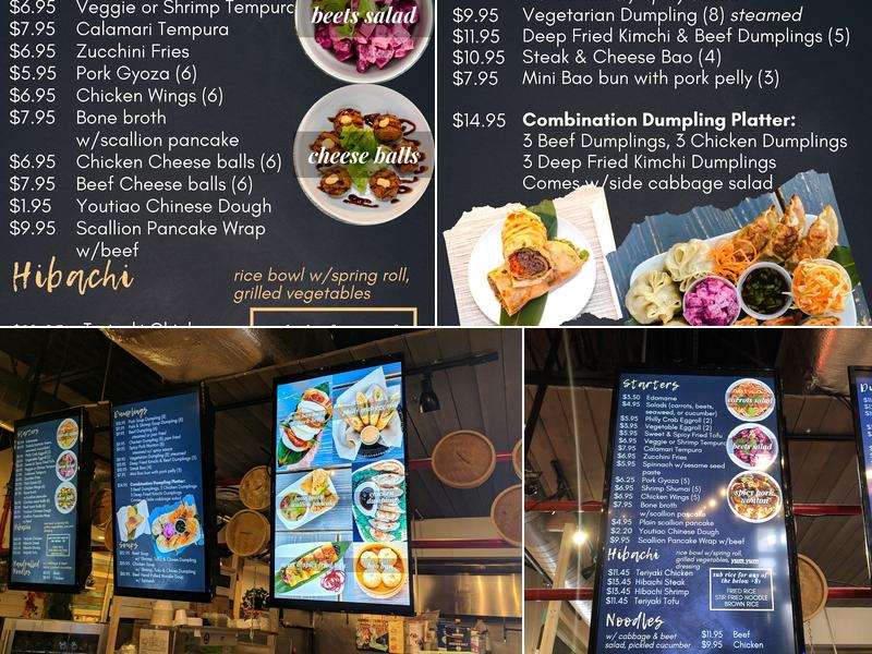 Bold Dumpling Menu