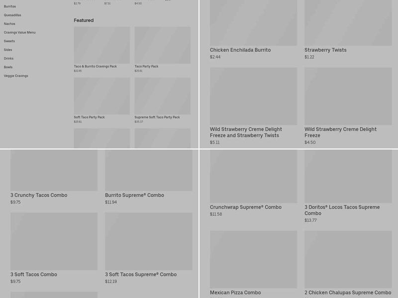 Taco Bell Menu