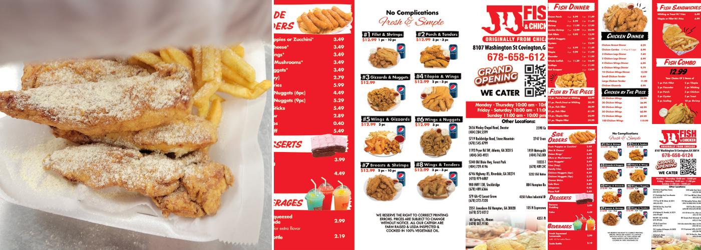 JJ Fish & Chicken Menu