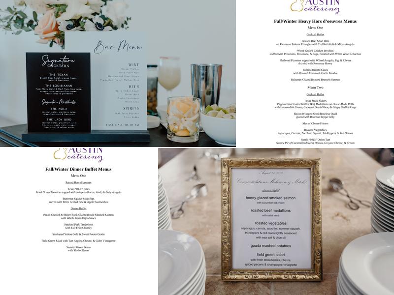 Austin Catering Menu