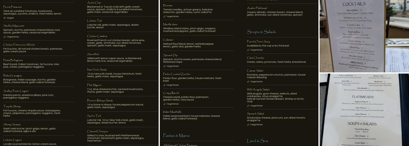 M Restaurant & Events Menu