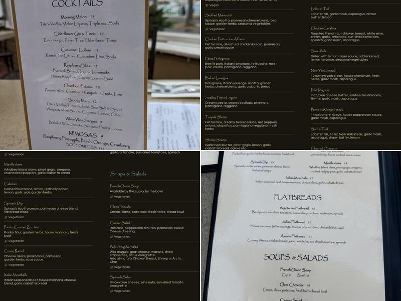 M Restaurant & Events Menu