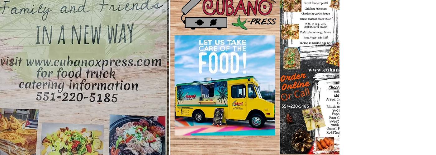 Cubano X-Press Food Truck Menu