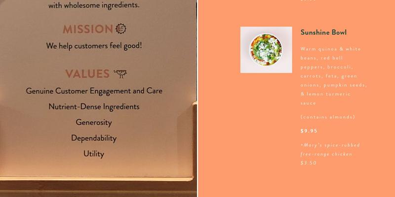 Wonderbowl @ Lincoln Square South Food Hall Menu