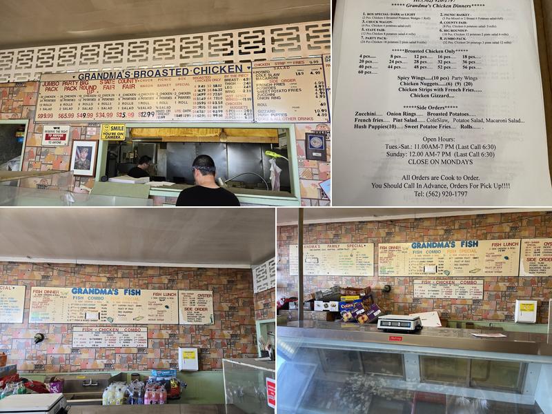 Grandma's Broasted Chicken Menu