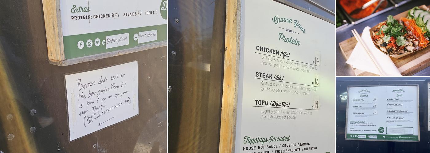 Da Nang Bend Menu