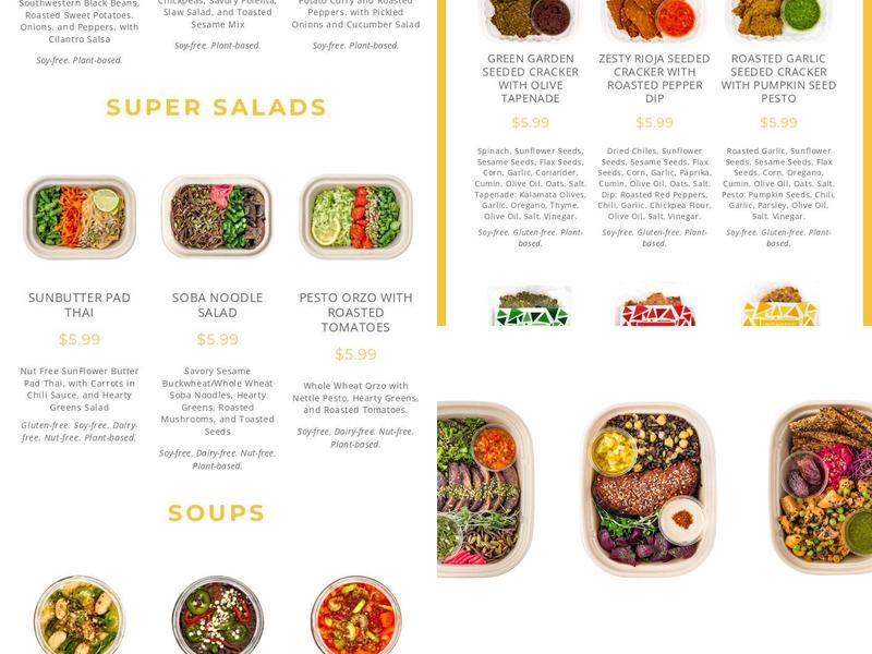 HoneyFlower Foods Menu