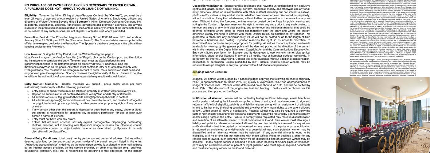 The Lobby Lounge Menu