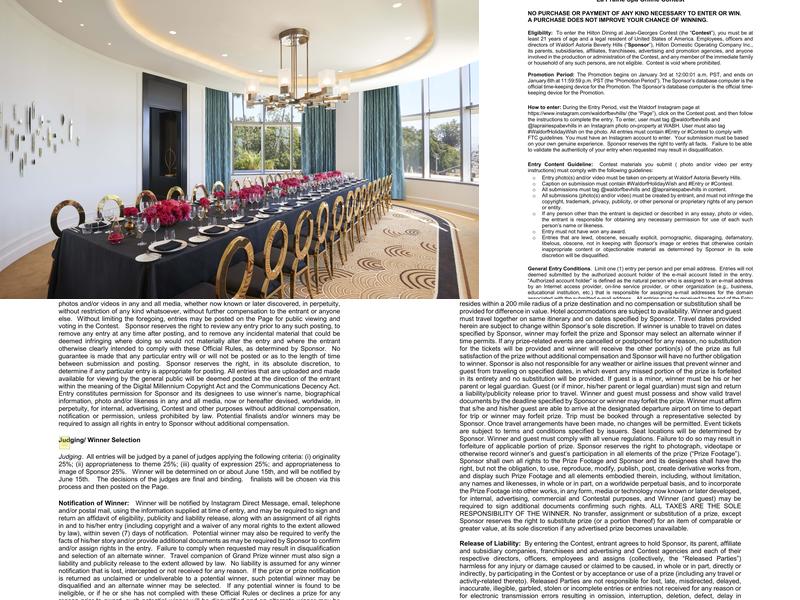 The Lobby Lounge Menu