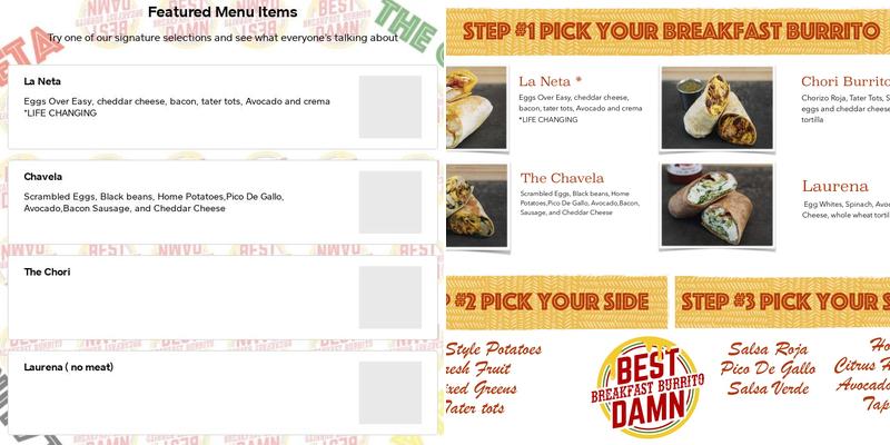 Bodega 90210 Menu